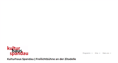 Desktop Screenshot of kulturhaus-spandau.de