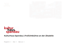 Tablet Screenshot of kulturhaus-spandau.de